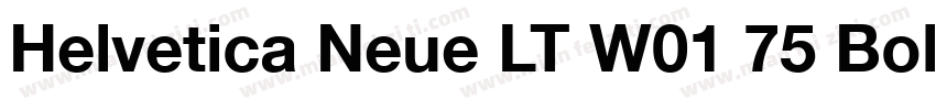 Helvetica Neue LT W01 75 Bold字体转换